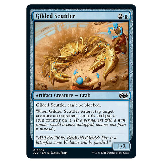 Gilded Scuttler 0007 card from the Magic The Gathering set Foundations Jumpstart