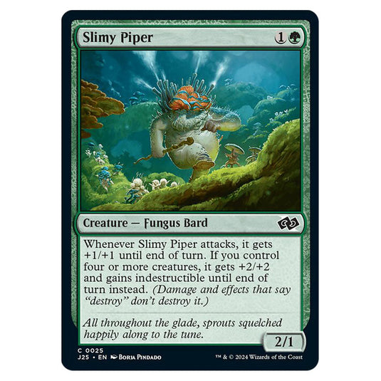Slimy Piper 0025 card from the Magic The Gathering set Foundations Jumpstart