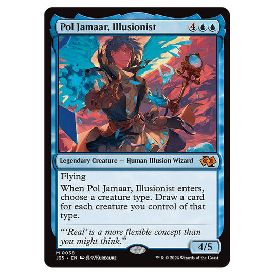 Pol Jamaar, Illusionist 0038 card from the Magic The Gathering set Foundations Jumpstart
