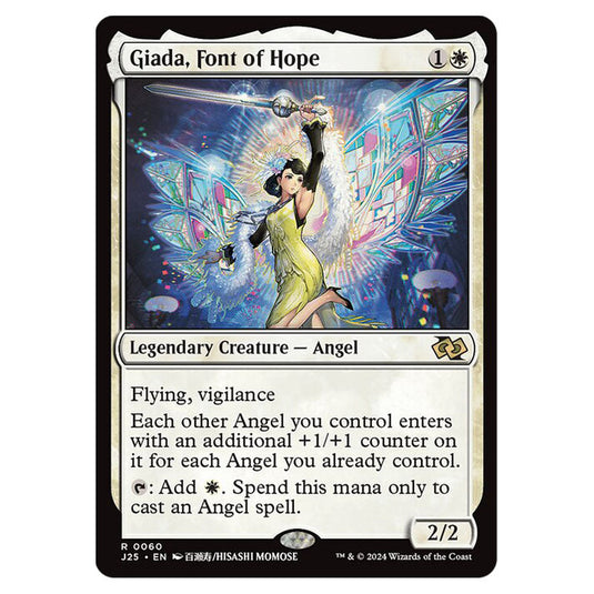 Giada, Font of Hope 0060 card from the Magic The Gathering set Foundations Jumpstart