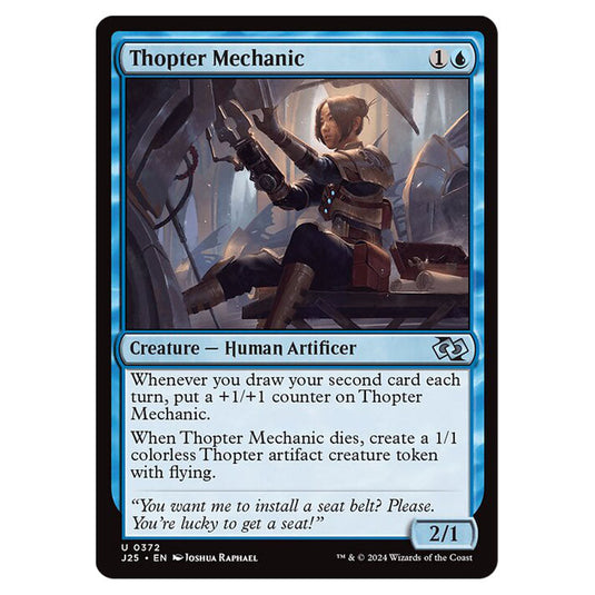 Thopter Mechanic 0372 card from the Magic The Gathering set Foundations Jumpstart