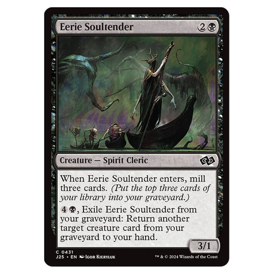 Eerie Soultender 0431 card from the Magic The Gathering set Foundations Jumpstart