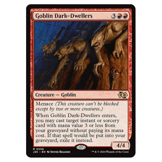 Goblin Dark-Dwellers 0556 card from the Magic The Gathering set Foundations Jumpstart