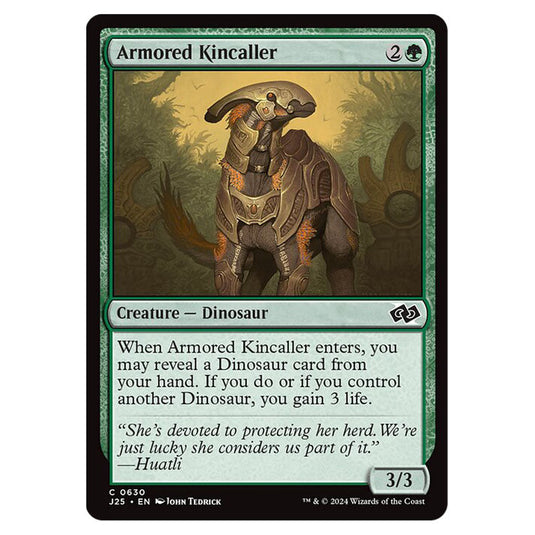 Armored Kincaller 0630 card from the Magic The Gathering set Foundations Jumpstart