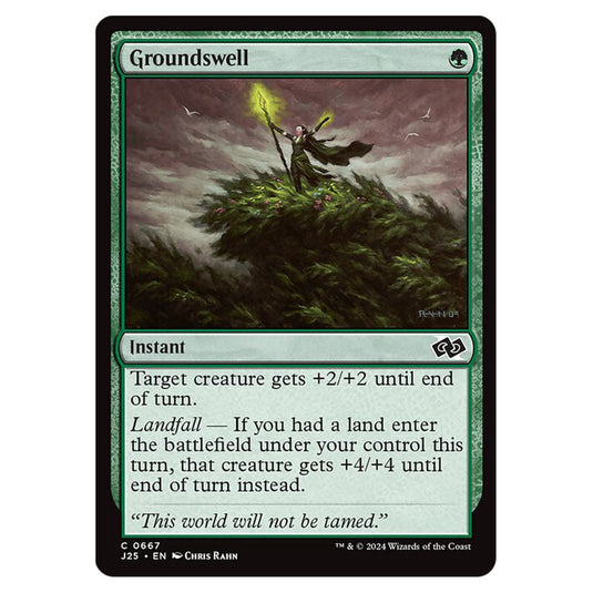 Groundswell 0667 card from the Magic The Gathering set Foundations Jumpstart