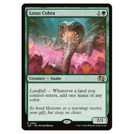 Lotus Cobra 0685 card from the Magic The Gathering set Foundations Jumpstart