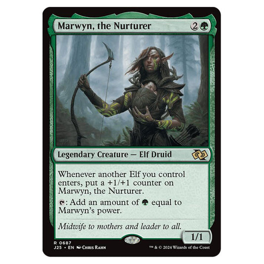 Marwyn, the Nurturer 0687 card from the Magic The Gathering set Foundations Jumpstart