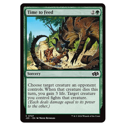 Time to Feed 0727 card from the Magic The Gathering set Foundations Jumpstart