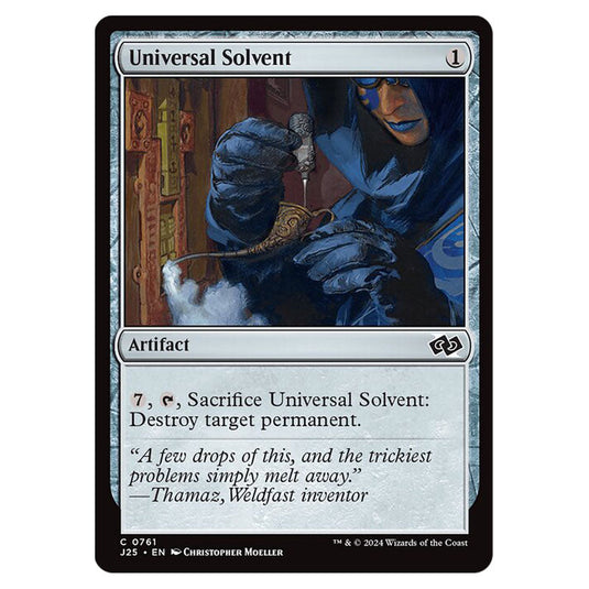 Universal Solvent 0761 card from the Magic The Gathering set Foundations Jumpstart