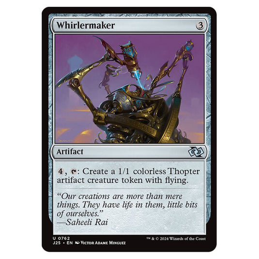 Whirlermaker 0762 card from the Magic The Gathering set Foundations Jumpstart