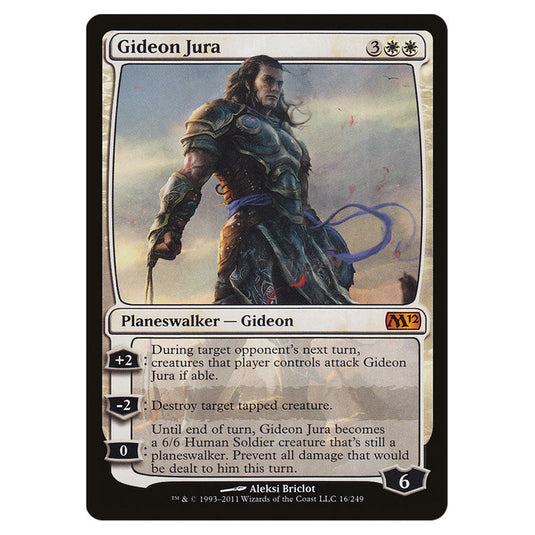 Gideon Jura 0016 card from the Magic The Gathering set Magic 2012