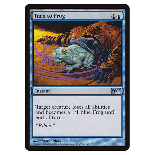Turn to Frog 0078 card from the Magic The Gathering set Magic 2012