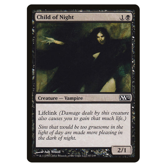 Child of Night 0087 card from the Magic The Gathering set Magic 2012