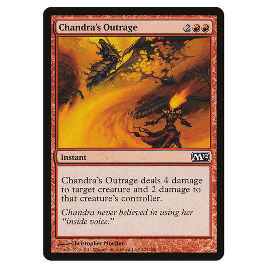 Chandra's Outrage 0125 card from the Magic The Gathering set Magic 2012