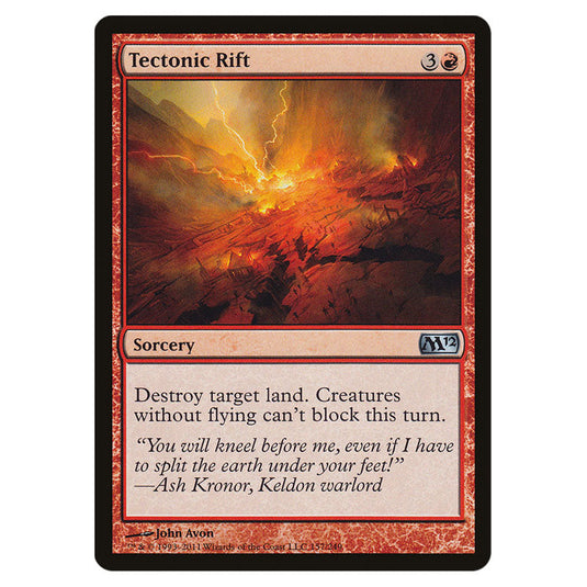 Tectonic Rift 0157 card from the Magic The Gathering set Magic 2012