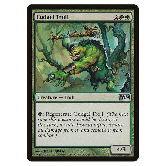 Cudgel Troll 0169 card from the Magic The Gathering set Magic 2012