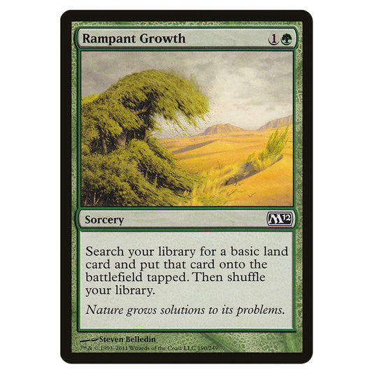 Rampant Growth 0190 card from the Magic The Gathering set Magic 2012