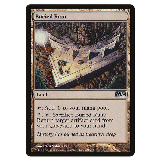 Buried Ruin 0224 card from the Magic The Gathering set Magic 2012