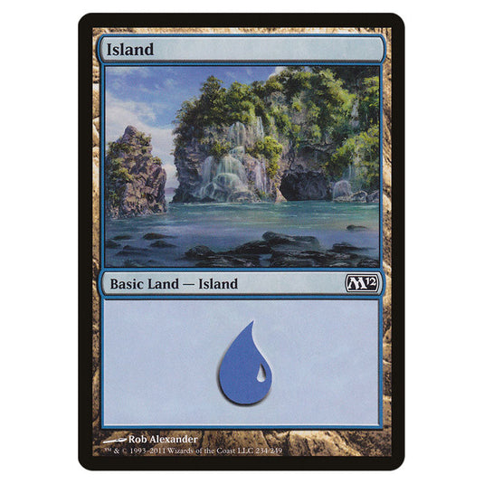 Island 0234 card from the Magic The Gathering set Magic 2012