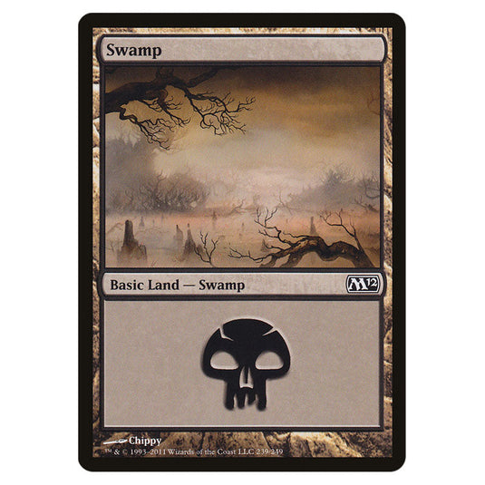 Swamp 0239 card from the Magic The Gathering set Magic 2012