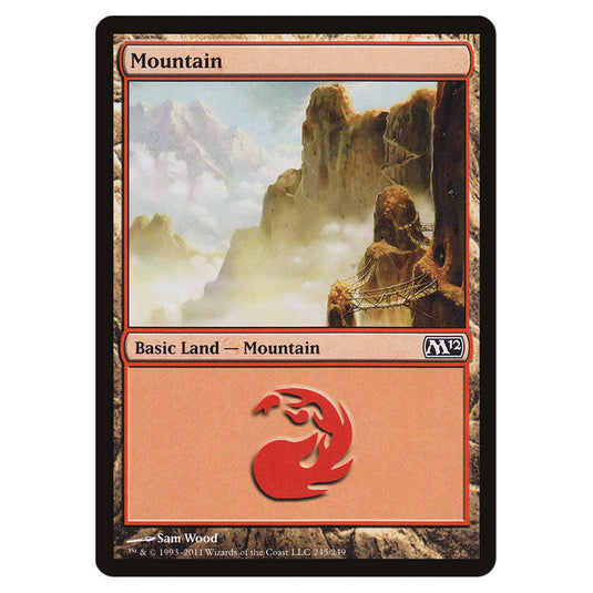 Mountain 0245 card from the Magic The Gathering set Magic 2012