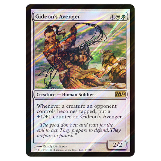 Gideon's Avenger 0017 card from the Magic The Gathering set Magic 2012