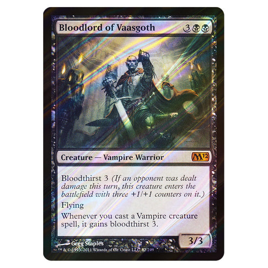 Bloodlord of Vaasgoth 0082 card from the Magic The Gathering set Magic 2012