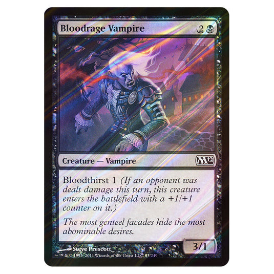Bloodrage Vampire 0083 card from the Magic The Gathering set Magic 2012
