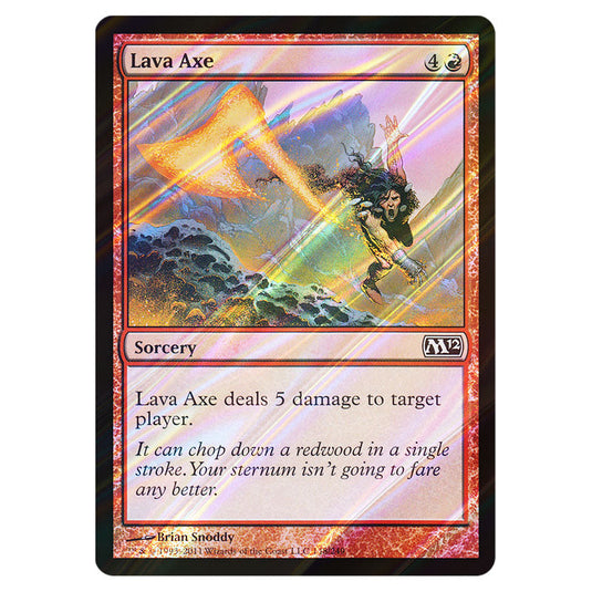 Lava Axe 0148 card from the Magic The Gathering set Magic 2012