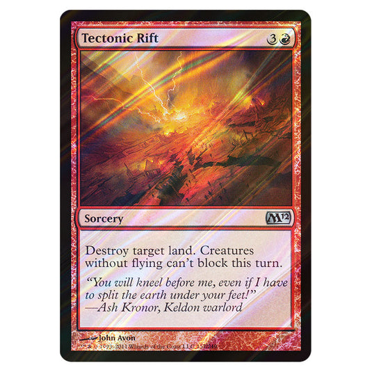 Tectonic Rift 0157 card from the Magic The Gathering set Magic 2012