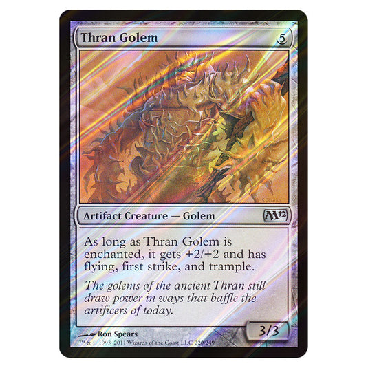Thran Golem 0220 card from the Magic The Gathering set Magic 2012