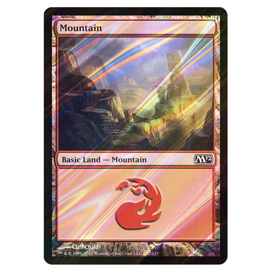 Mountain 0242 card from the Magic The Gathering set Magic 2012