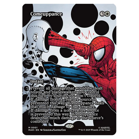 Comeuppance 0001 card from the Magic The Gathering set Marvel Universe
