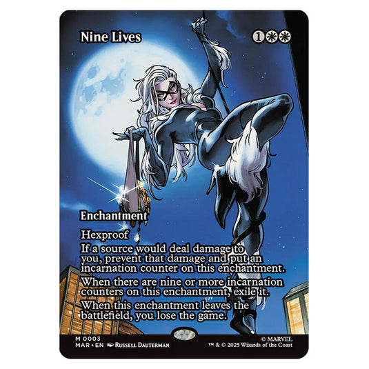 Nine Lives 0003 card from the Magic The Gathering set Marvel Universe