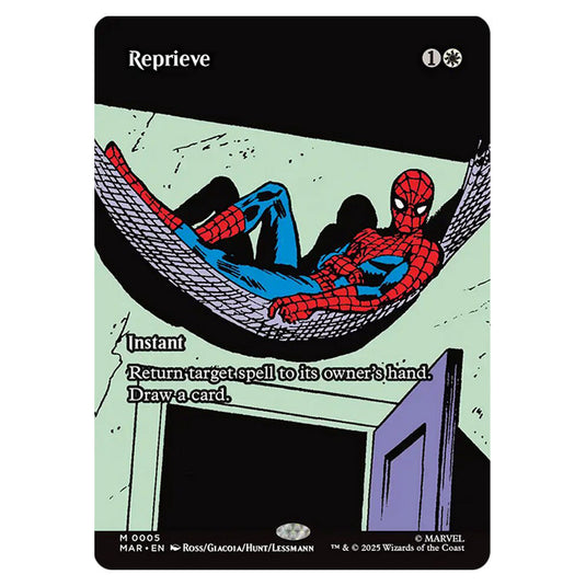 Reprieve 0005 card from the Magic The Gathering set Marvel Universe
