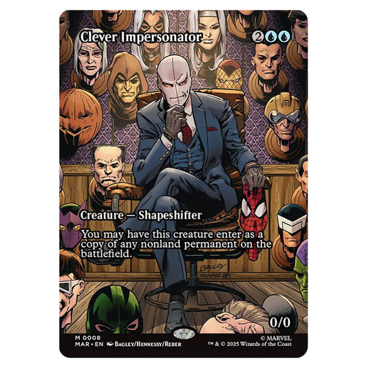 Clever Impersonator 0008 card from the Magic The Gathering set Marvel Universe