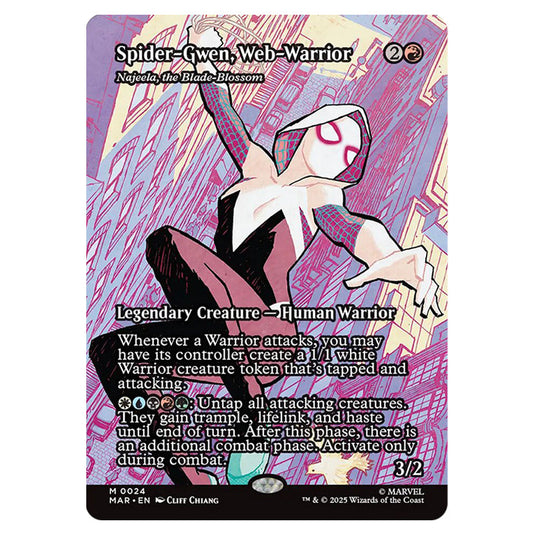Najeela, the Blade-Blossom 0024 card from the Magic The Gathering set Marvel Universe