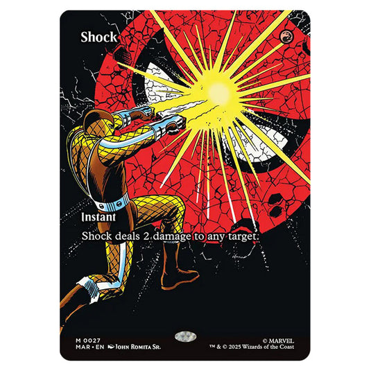 Shock 0027 card from the Magic The Gathering set Marvel Universe