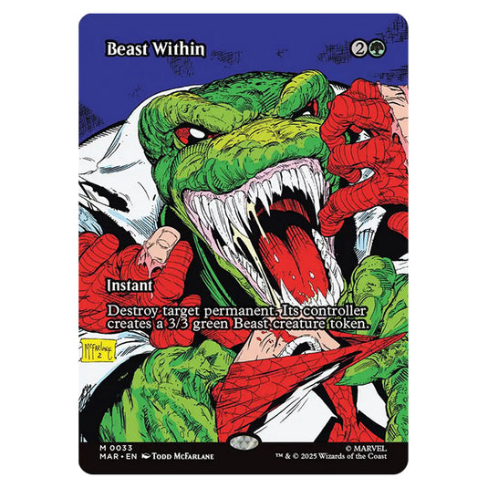 Beast Within 0033 card from the Magic The Gathering set Marvel Universe