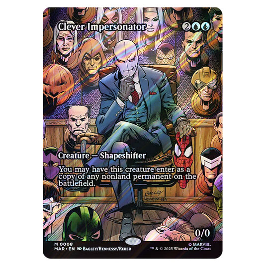Clever Impersonator 0008 card from the Magic The Gathering set Marvel Universe