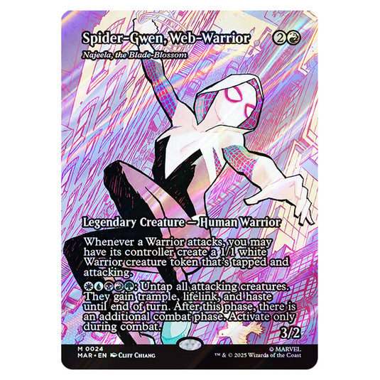 Najeela, the Blade-Blossom 0024 card from the Magic The Gathering set Marvel Universe