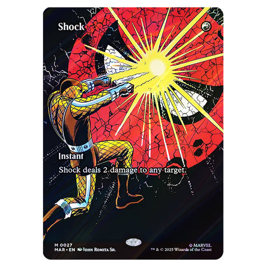 Shock 0027 card from the Magic The Gathering set Marvel Universe