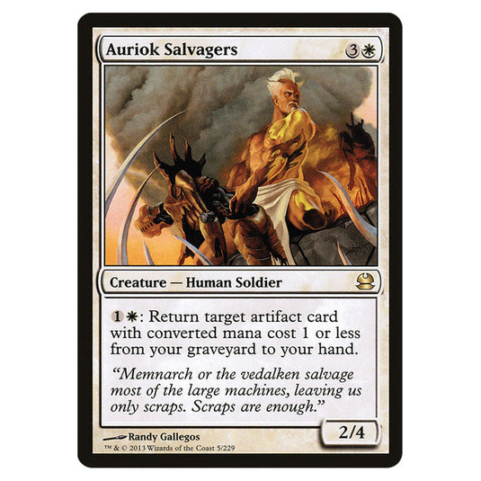 Auriok Salvagers 005 card from the Magic The Gathering set Modern Masters (MMA)