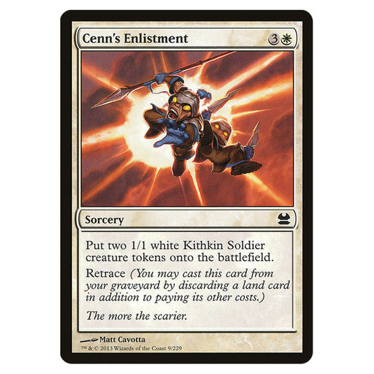 Cenn's Enlistment 009 card from the Magic The Gathering set Modern Masters (MMA)