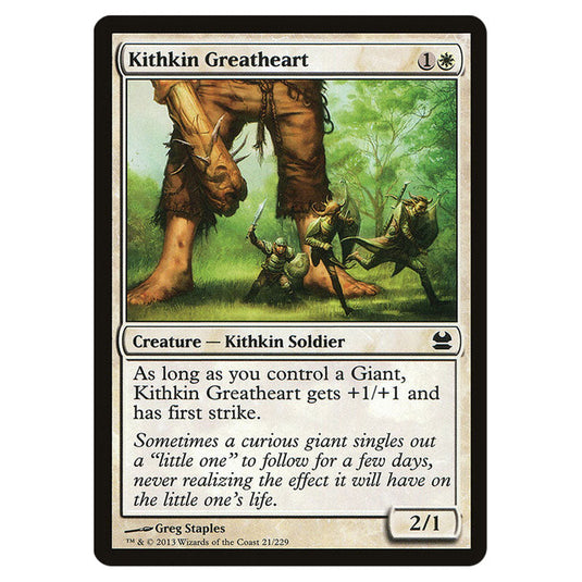 Kithkin Greatheart 021 card from the Magic The Gathering set Modern Masters (MMA)