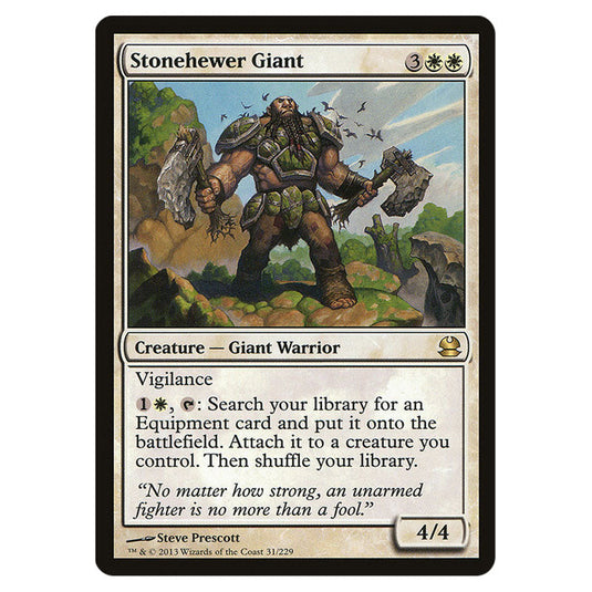 Stonehewer Giant 031 card from the Magic The Gathering set Modern Masters (MMA)