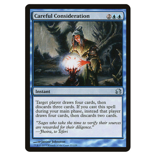 Careful Consideration 037 card from the Magic The Gathering set Modern Masters (MMA)