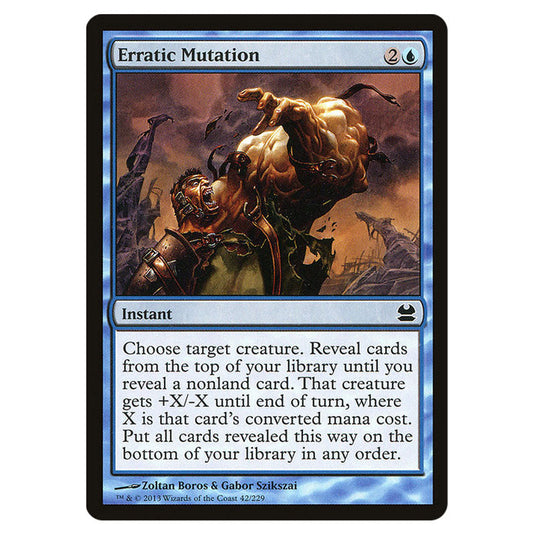 Erratic Mutation 042 card from the Magic The Gathering set Modern Masters (MMA)