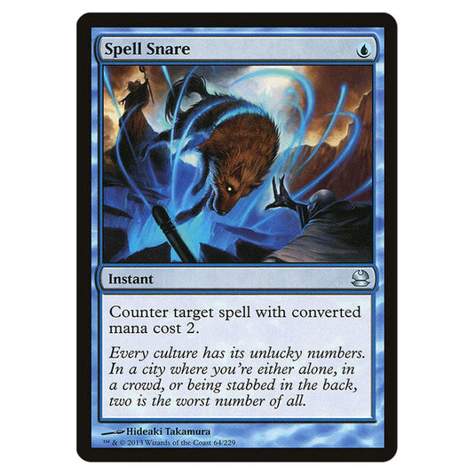 Spell Snare 064 card from the Magic The Gathering set Modern Masters (MMA)