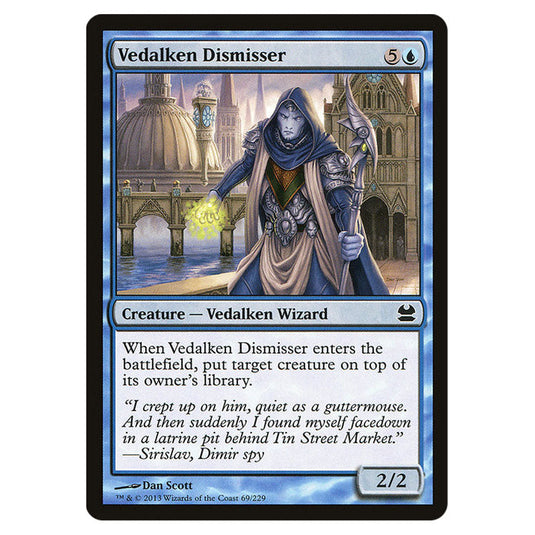 Vedalken Dismisser 069 card from the Magic The Gathering set Modern Masters (MMA)